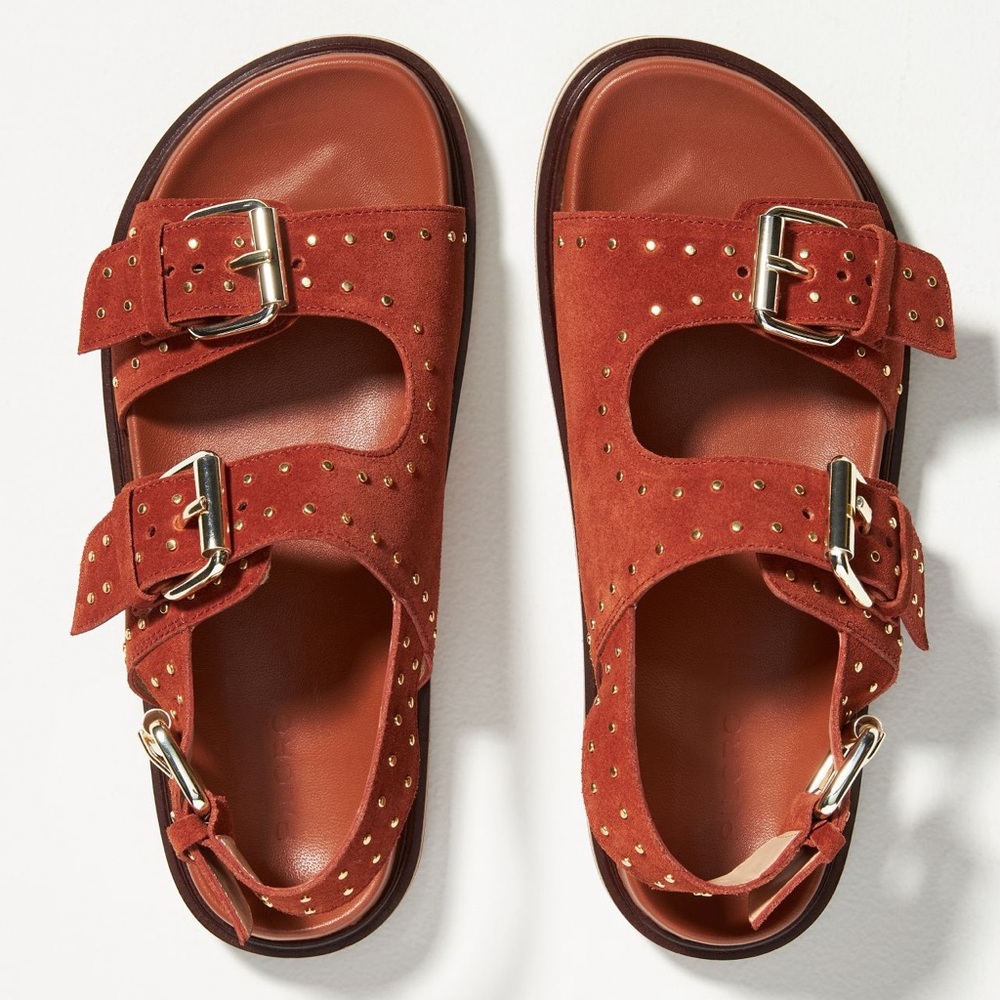 Pilcro studded slingback sandals